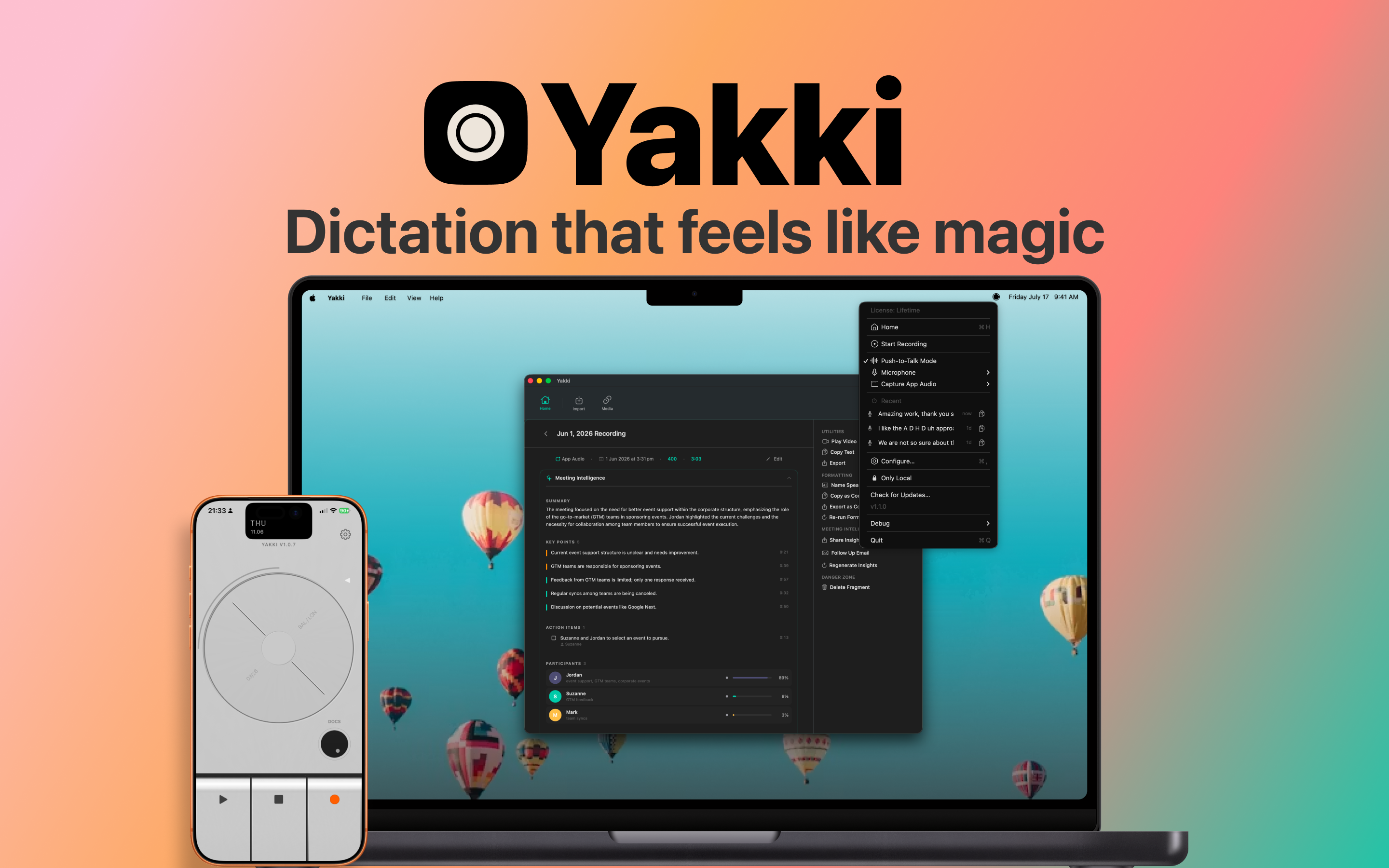 Yakki for iPhone: Dictation That Feels Like Magic